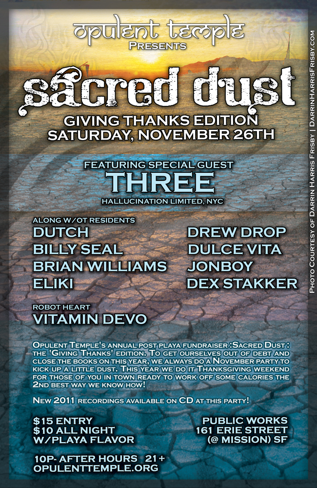 Sacred Dust – The Giving Thanks Edition 2011