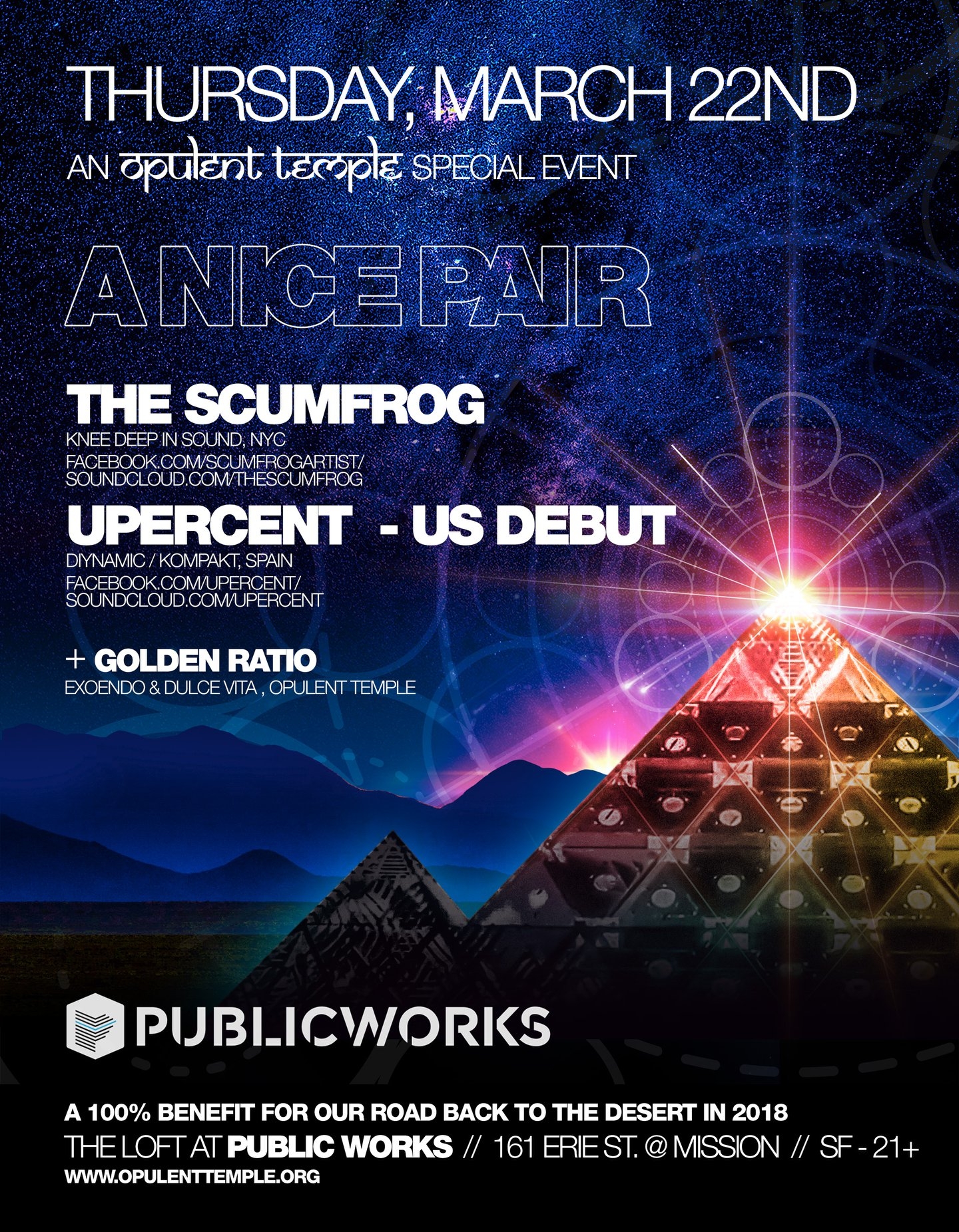 Opulent Temple special event: ‘A Nice Pair’: Scumfrog & Upercent