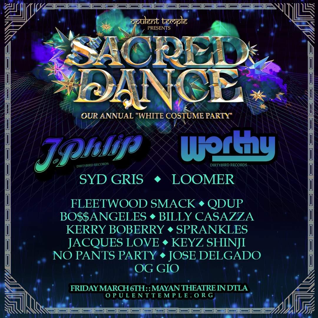 Opulent Temple in LA presents: The 10th Annual Sacred Dance ‘White Party’ 2020