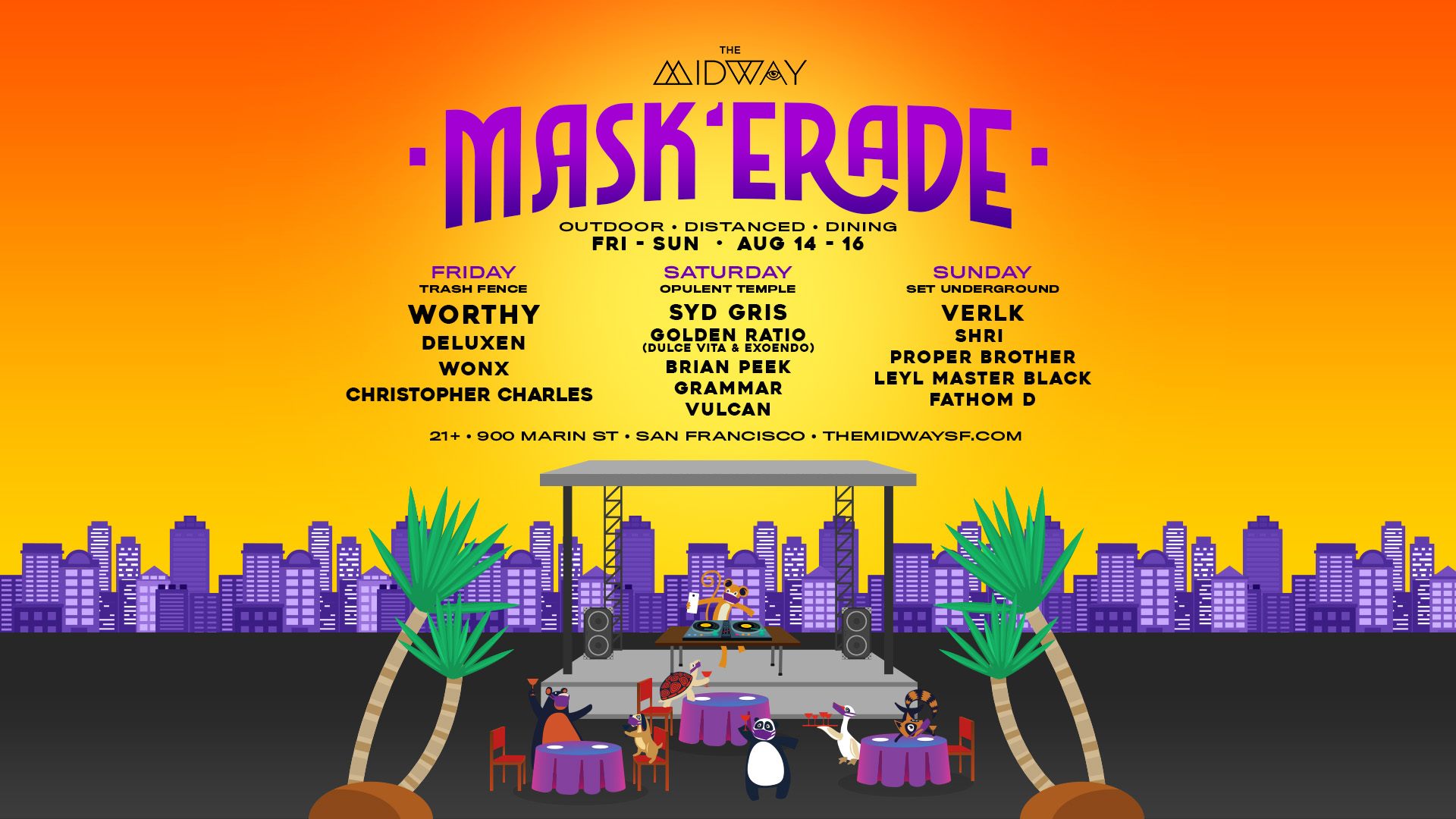 The Mask’erade: 3 Days of Outdoor Dining This Weekend 2020