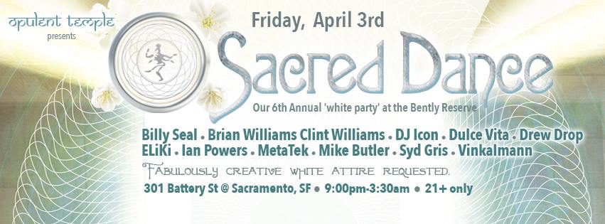 Our 6th Annual Sacred Dance ‘White Party’ in San Francisco