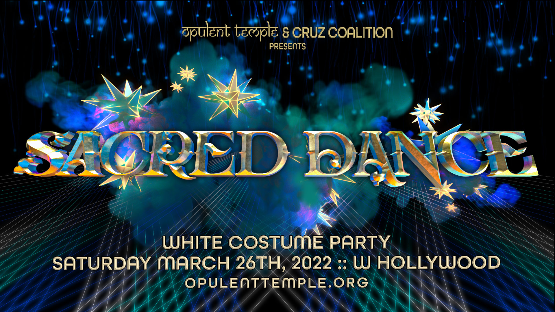 Opulent Temple & The Cruz Coalition: Sacred Dance ‘White Party’ in LA with Sacha Robotti 2022