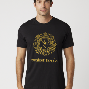 Opulent Temple Gold Foil Centered Mens T-Shirt - Front