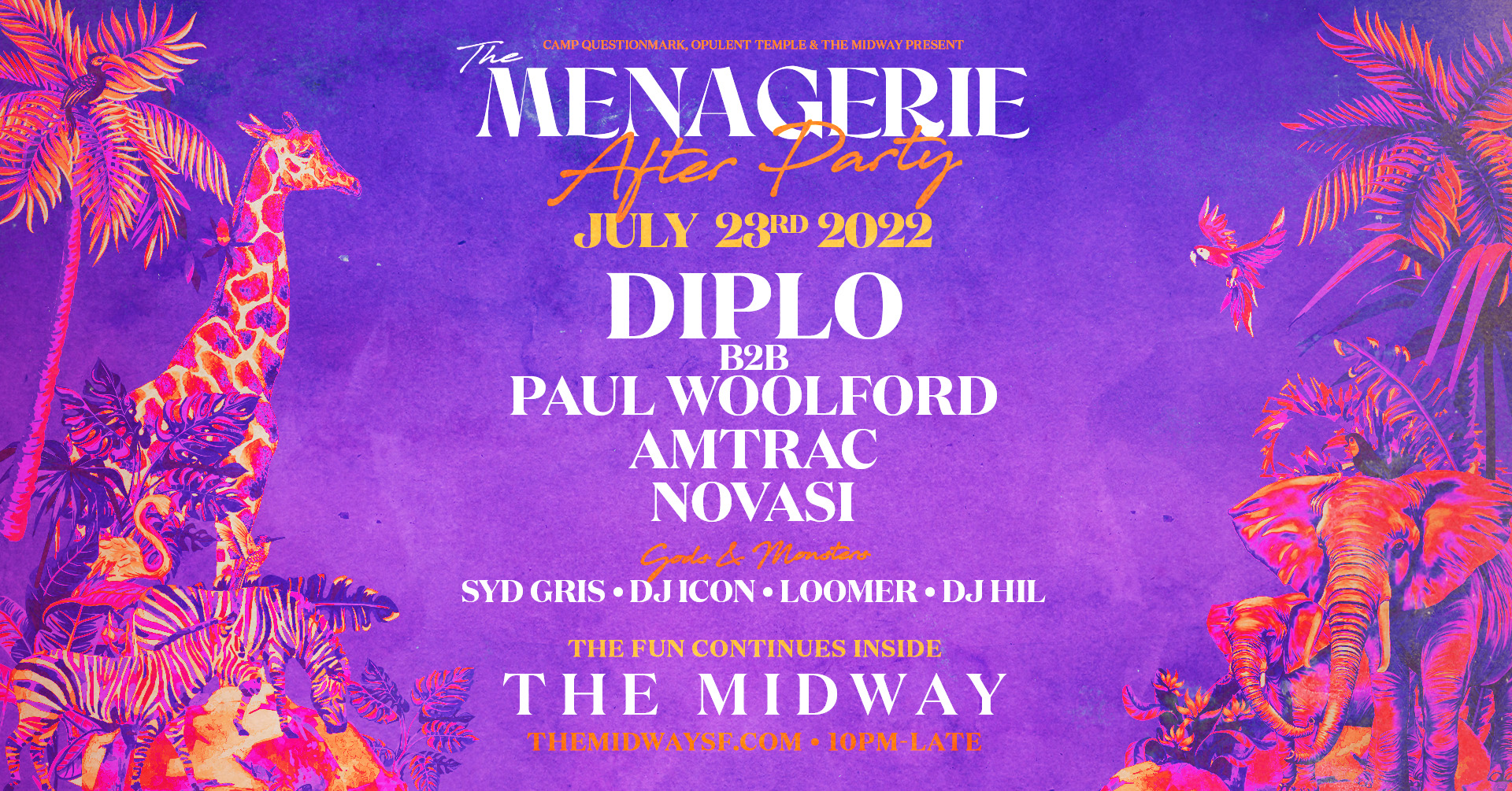 The Menagerie Official After Party: Diplo & More