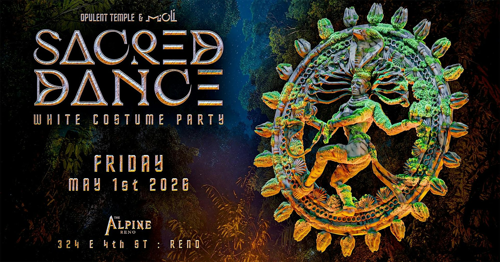 Opulent Temple & Mioli Music : Sacred Dance (‘the white party’) in Reno